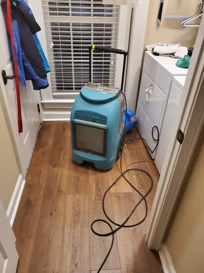 Commercial dehumidifier deployed for Flood Damage Cleanup in Middletown
